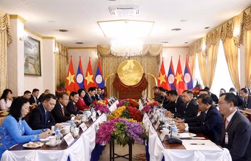 国家副主席对老挝进行正式访问 ảnh 2 国家副主席对老挝进行正式访问 ảnh 2