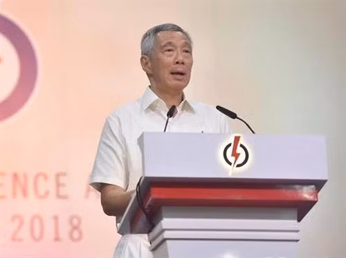 新加坡总理李显龙。图自越通社