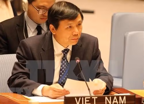越南常驻联合国代表团团长邓廷贵大使。图自越通社 越南常驻联合国代表团团长邓廷贵大使。图自越通社