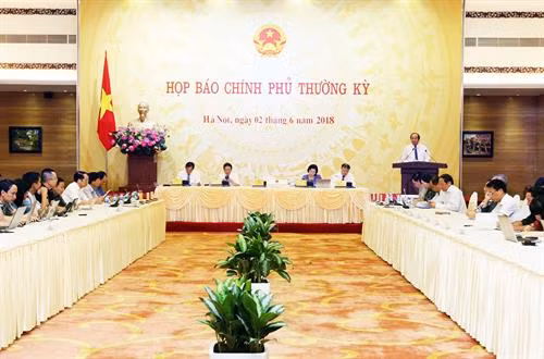 记者会场景。越通社记者 阮民 摄