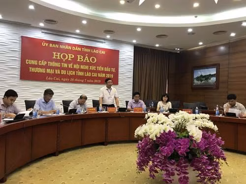新闻发布会场景。图自越通社 新闻发布会场景。图自越通社