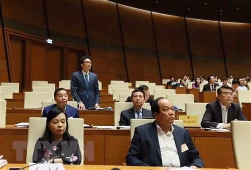 政府副总理武德儋回答质询。 图自越通社 政府副总理武德儋回答质询。 图自越通社