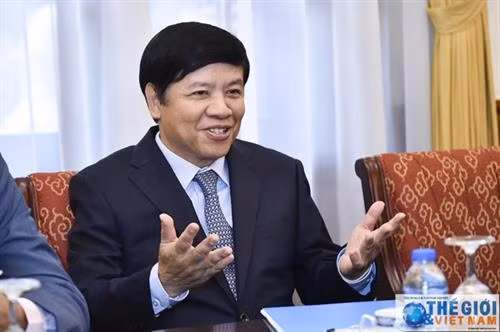 越南外交部副部长阮国强发表讲话。图自http://baoquocte.vn 越南外交部副部长阮国强发表讲话。图自http://baoquocte.vn