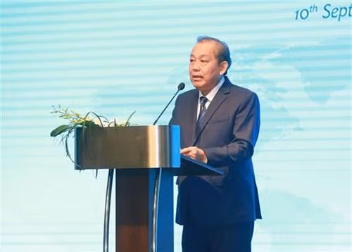 越共中央政治局委员、政府常务副总理张和平。图自越通社