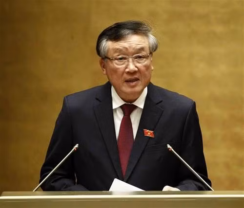 越南最高人民法院院长阮和平。图自越通社