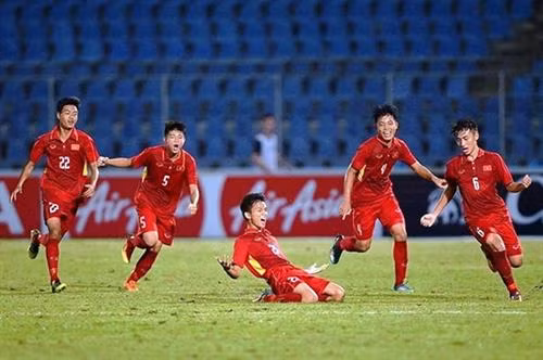 越南U15足球队。(图片来源:越通社) 越南U15足球队。(图片来源:越通社)