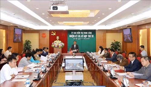 会议场景。图自越通社 会议场景。图自越通社