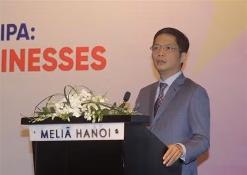 越南工贸部部长陈俊英。图自越通社 越南工贸部部长陈俊英。图自越通社