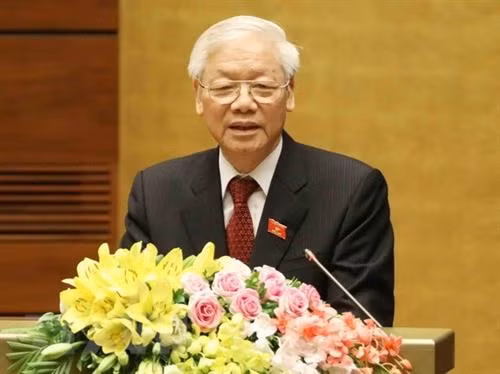 越共中央总书记、国家主席阮富仲。图自越通社
