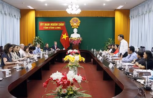 见面会场景。图自越通社