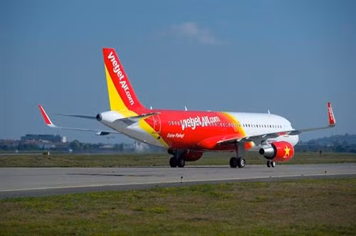 越捷航空公司的飞机。图自越通社 越捷航空公司的飞机。图自越通社