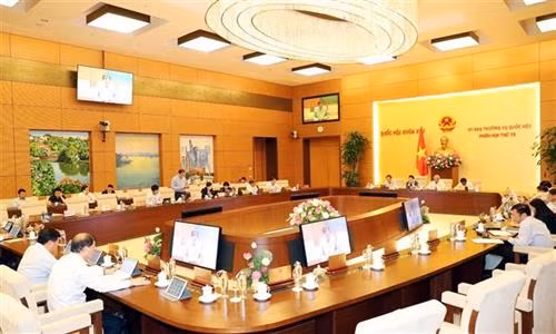 会议场景。图自越通社 会议场景。图自越通社