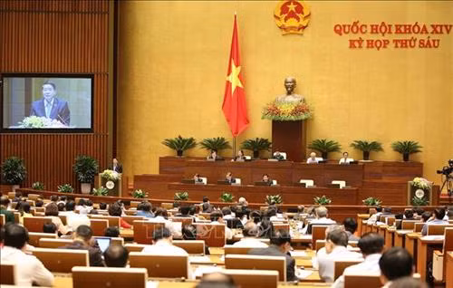 第十四届国会第六次会议场景。图自越通社