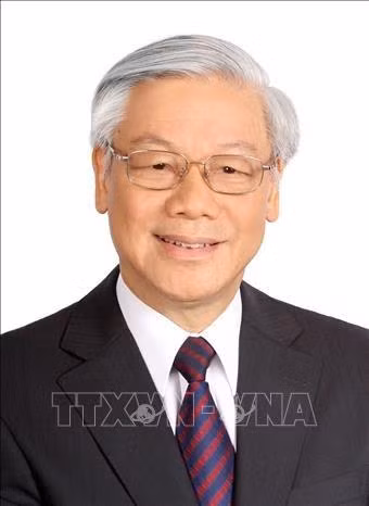 越共中央总书记阮富仲 图自越通社