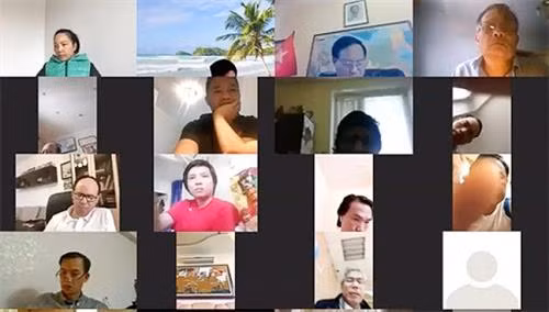 越南驻俄罗斯大使馆举行视频会议,成立旅居俄罗斯越南人社团新冠肺炎疫情抗击网络。图自互联网 越南驻俄罗斯大使馆举行视频会议,成立旅居俄罗斯越南人社团新冠肺炎疫情抗击网络。图自互联网