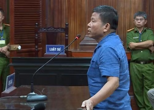 被告朱文坎。图自越通社 被告朱文坎。图自越通社