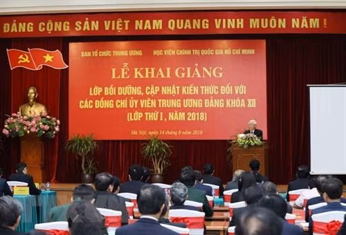 越共中央总书记阮富仲发表讲话。(图片来源：越通社）