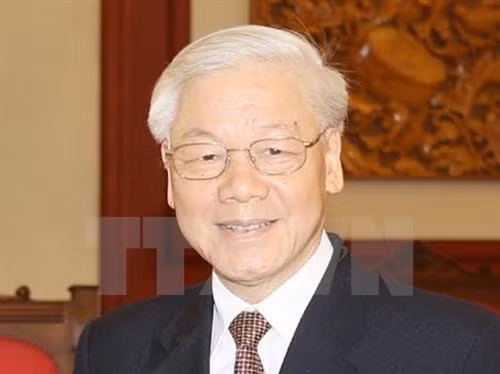 共中央总书记、国家主席阮富仲。图自越通社 共中央总书记、国家主席阮富仲。图自越通社
