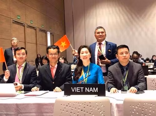 越南代表团参加会议。图自互联网 越南代表团参加会议。图自互联网
