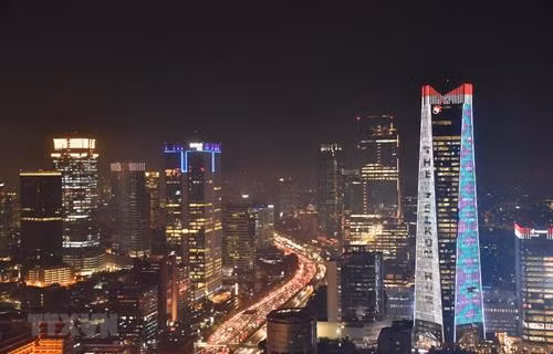 资料图:印度尼西亚首都雅加达的一角。图自越通社 资料图:印度尼西亚首都雅加达的一角。图自越通社