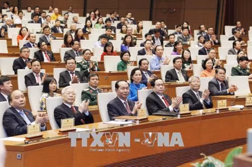 越南第十四届国会第五次会议正式闭幕。(图片来源:越通社) 越南第十四届国会第五次会议正式闭幕。(图片来源:越通社)