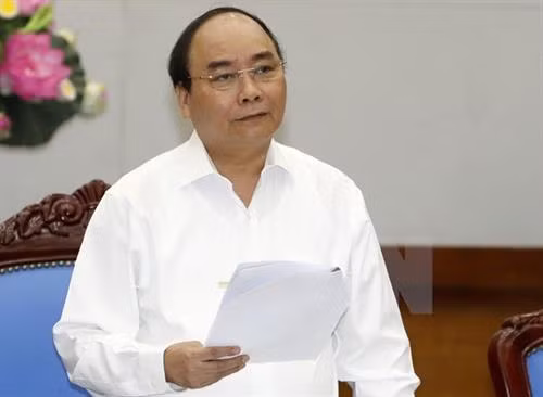 政府总理阮春福。(图片来源:越通社) 政府总理阮春福。(图片来源:越通社)