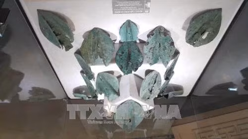 参展国宝之一(图片来源:越通社) 参展国宝之一(图片来源:越通社)