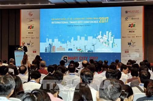 智慧城市国际会议场景。（图片来源：越通社）