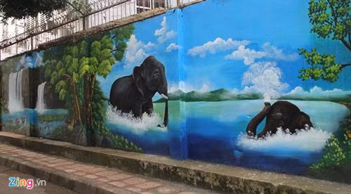 西原壁画街将成为当地居民和游客的理想娱乐目的地。图自zing.vn 西原壁画街将成为当地居民和游客的理想娱乐目的地。图自zing.vn