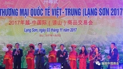 2017年越中国际商品交易会开幕式。（图片来源：因特网）