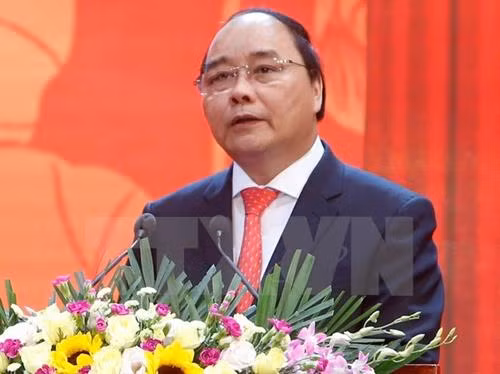 越南政府总理阮春福。图自越通社 越南政府总理阮春福。图自越通社