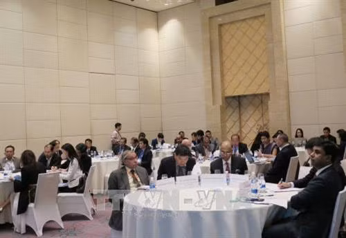 研讨会上的各位代表。(图片来源:越通社) 研讨会上的各位代表。(图片来源:越通社)