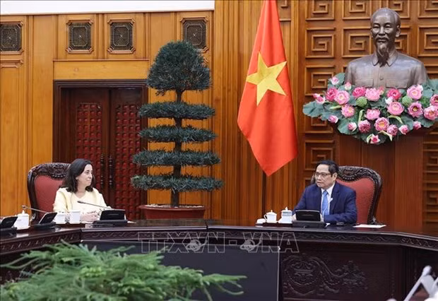 越南政府总理范明政会见世行东亚和太平洋地区副行长