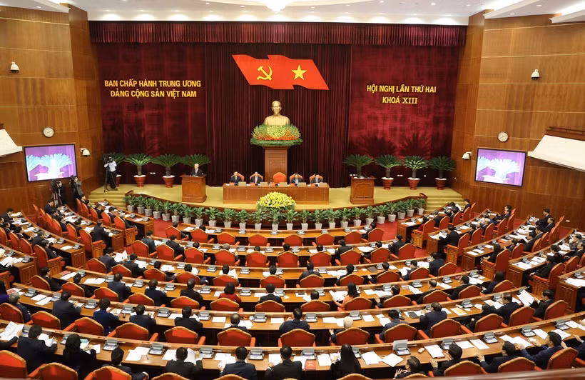 越南共产党第十三届中央委员会第二次中央委员会全体会议在河内开幕