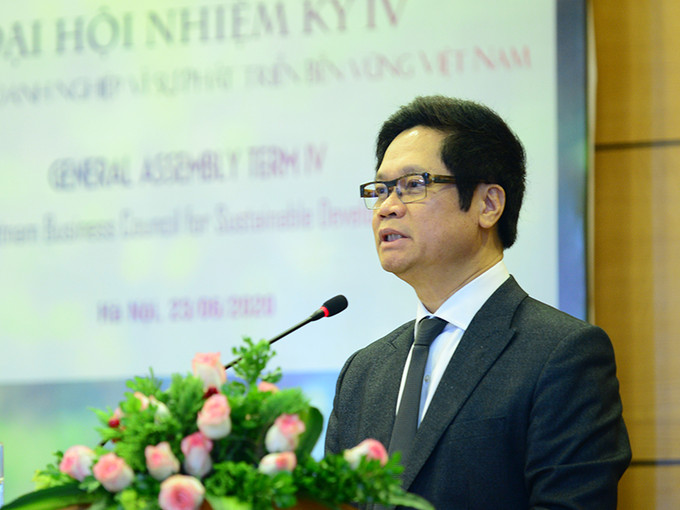 工商会会长武进禄。图自越通社 VCCI:与企业发展并行 ảnh 1