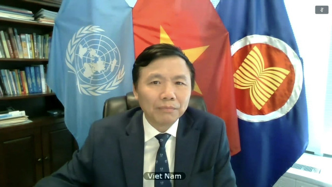 越南驻联合国特派团团长邓廷贵大使。图自越通社 越南与联合国安理会:联合国安理会就科索沃问题进行讨论 ảnh 1