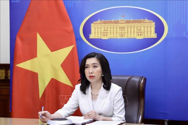 越南外交部发言人黎氏秋姮。图自越通社 越南同17个国家达成互认疫苗护照协议 ảnh 1
