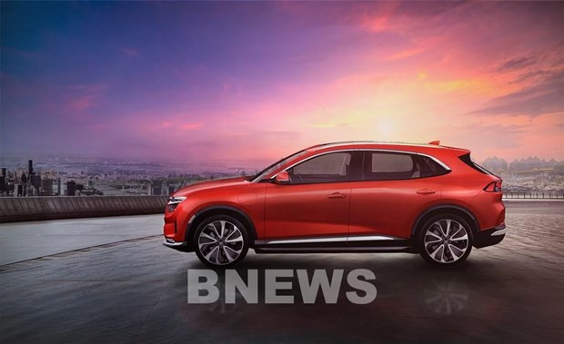 VF e35车型。图自越通社 VinFast揭示智能电动汽车的芯片 ảnh 1