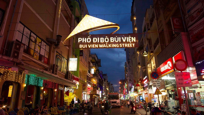 胡志明市裴院步行街。图自互联网 “夜间经济”将成为胡志明市主力旅游产品 ảnh 1