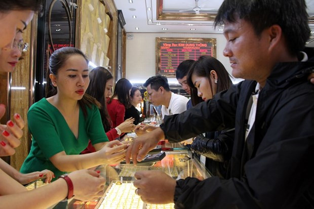 5月20日上午越南国内市场黄金价格持平 图自越通社 5月20日上午越南国内市场黄金价格持平 ảnh 1