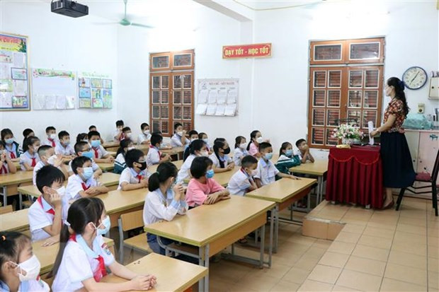 山萝市征黎(Chiềng Lề)小学学生。图自越通社 越南国家主席阮春福2021年新学期开学致信 ảnh 1