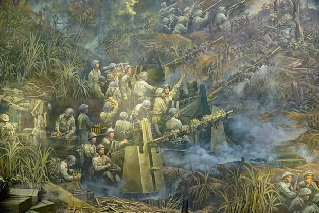 再现奠边府战役全景画——奠边府历史性胜利的缩影 ảnh 1