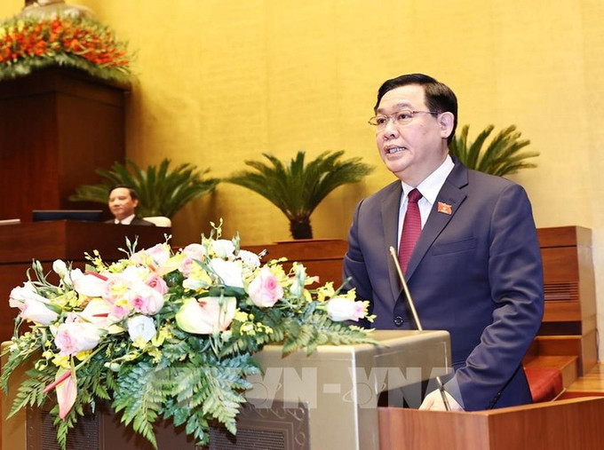 国会主席王廷惠。图自越通社 为整个任期的成功留下了重要烙印 ảnh 2