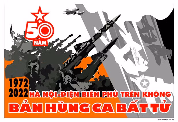 发行68张宣传海报 庆祝“河内——空中奠边府大捷”50周年 ảnh 1