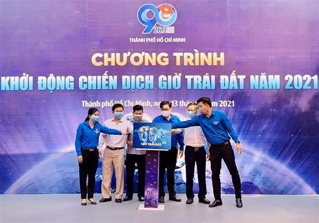 胡志明市2021年地球一小时活动正式启动 ảnh 1