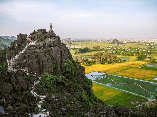 宁平省一个旅游景区。图自互联网 宁平省促进农业与旅游业融合发展模式 ảnh 2