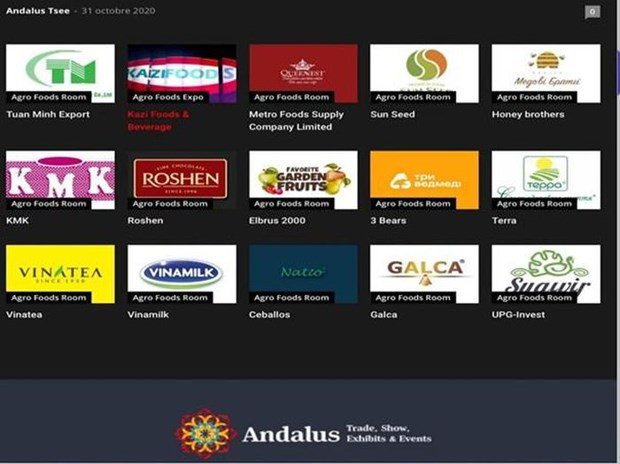 越南4家企业已参加在网站(https://expo.andalus-tsee.com)上举行的农业与食品工业线上展览会。 越南企业参加阿尔及利亚农业和食品工业线上展会 ảnh 1