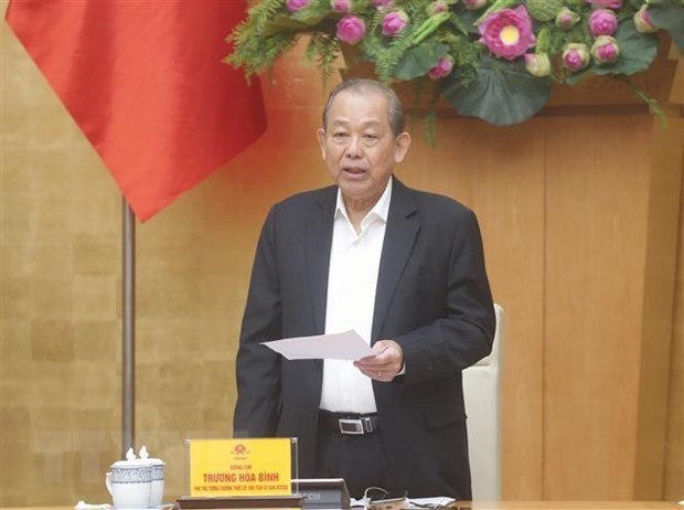政府常务副总理张和平为指导委员会主任。图自越通社 越南成立反腐败国家战略实施总结指导委员会 ảnh 1