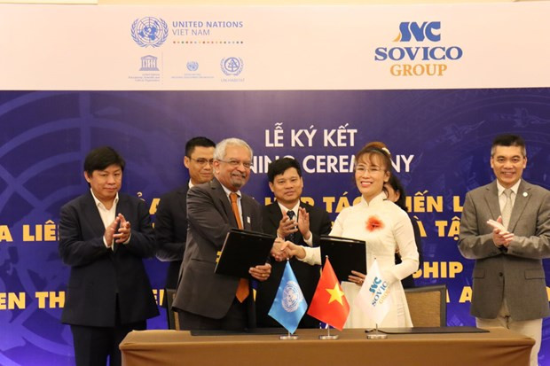 越捷航空最大股东SOVICO集团成为联合国的战略伙伴 ảnh 1