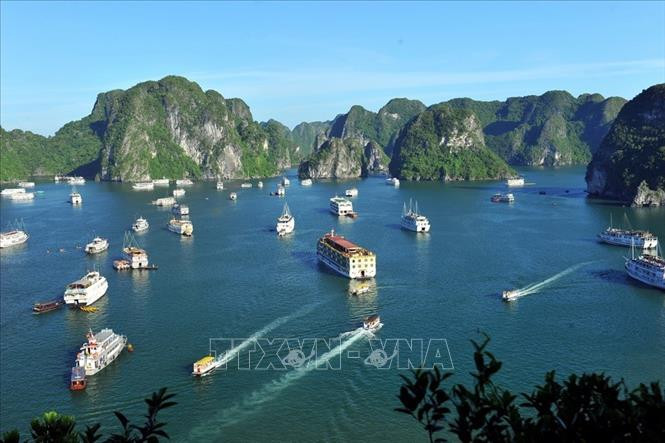 下龙湾的一角。图自越通社 德媒将越南列入德国人冬季出游十大目的地之一 ảnh 2
